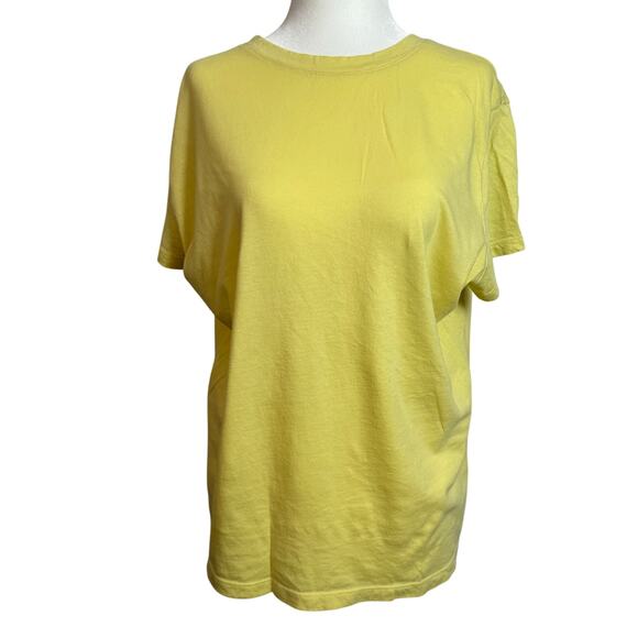 A New Day Yellow Oversized T-Shirt Women’s XL Soft Cotton Blend - Picture 1 of 7